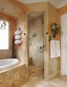 Tuscan Features In Keller Tx Bathroom Remodel That Work Usi Remodeling