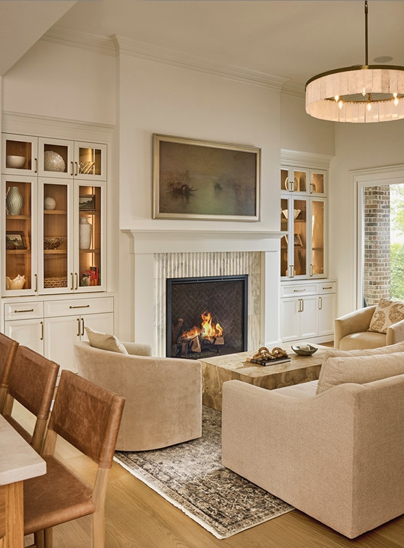 corrected family room focal wall