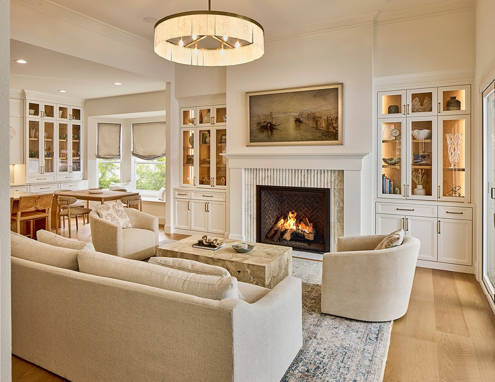 corrected family room focal wall post renovation
