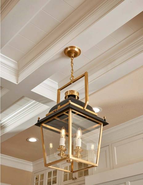 Flower Mound Kitchen Renovation - Brass Light Fitting